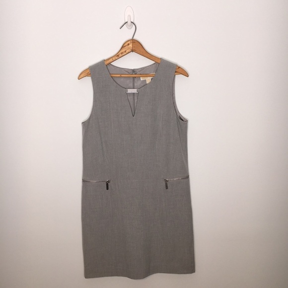 NWT MICHAEL MICHAEL KORS SIZE 10 PEARL HEATHER BASICS DRESS - Picture 2 of 10